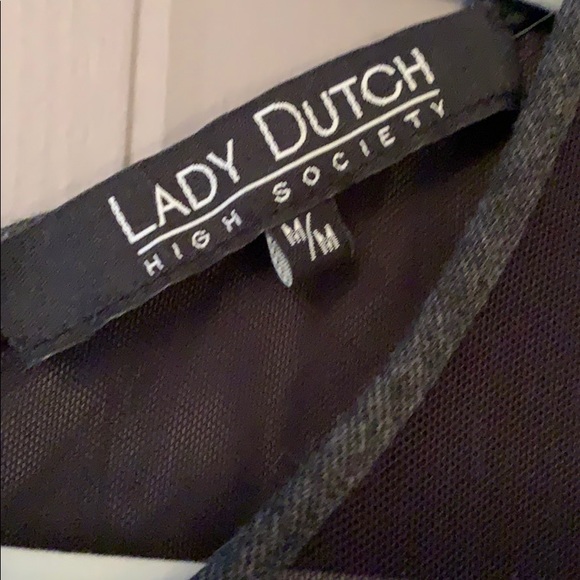 Lady Dutch Medium grey and black dress - Picture 7 of 7